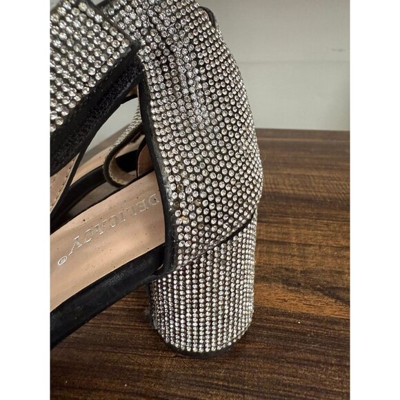 Delicacy women’s size 6.5 jeweled sandal heels - Picture 5 of 12